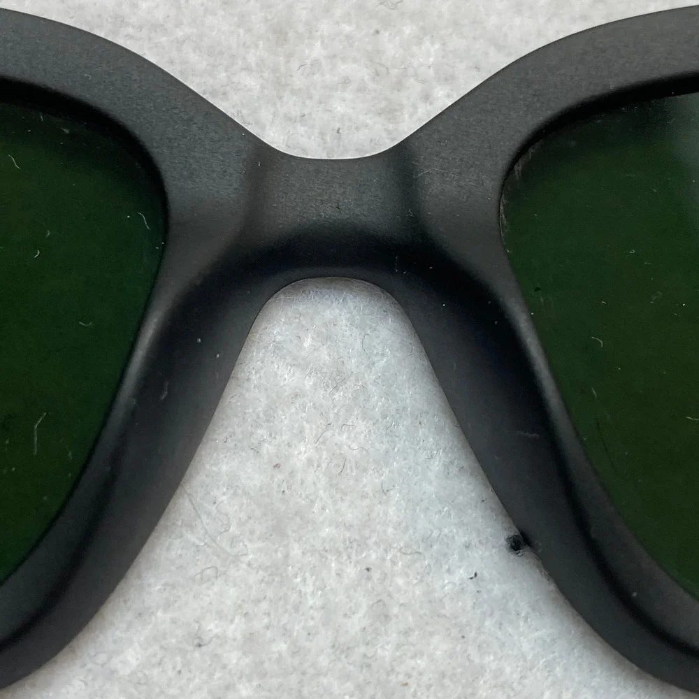 TOMS Sunglasses Womens OS Black Sydney Traveler Collection Cat Eye Green Lens
